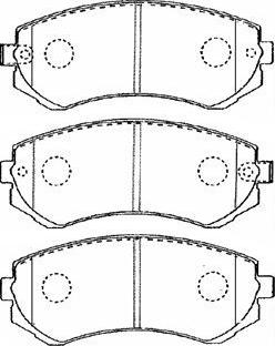 Aisin B1N018 - Kit pastiglie freno, Freno a disco autozon.pro