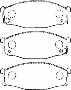 Aisin B1N031 - Kit pastiglie freno, Freno a disco autozon.pro