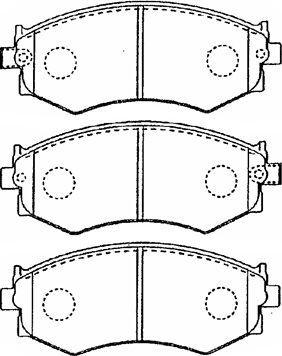 Aisin B1N020 - Kit pastiglie freno, Freno a disco autozon.pro