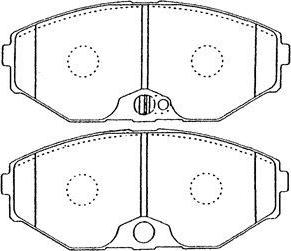 Aisin B1N028 - Kit pastiglie freno, Freno a disco autozon.pro