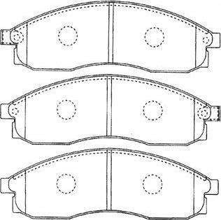 Aisin B1N023 - Kit pastiglie freno, Freno a disco autozon.pro