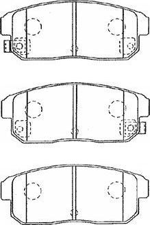 AISIN B2N040 - Kit pastiglie freno, Freno a disco autozon.pro