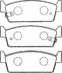 Aisin B2N056 - Kit pastiglie freno, Freno a disco autozon.pro