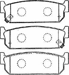 Aisin B2N057 - Kit pastiglie freno, Freno a disco autozon.pro