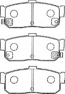 Aisin B2N022 - Kit pastiglie freno, Freno a disco autozon.pro