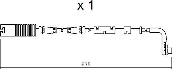 Aisin BPBMK-9205 - Contatto segnalazione, Usura past. freno / mat. d'attrito autozon.pro