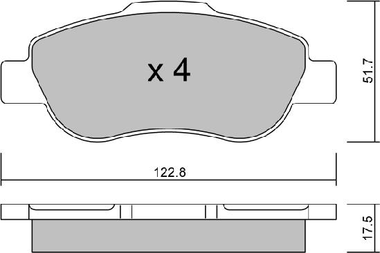 Aisin BPFI-1016 - Kit pastiglie freno, Freno a disco autozon.pro