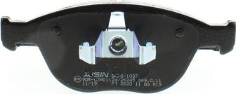 AISIN BPFO-1007 - Kit pastiglie freno, Freno a disco autozon.pro