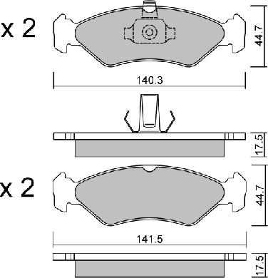 AISIN BPFO-1011 - Kit pastiglie freno, Freno a disco autozon.pro