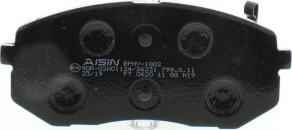 AISIN BPHY-1002 - Kit pastiglie freno, Freno a disco autozon.pro