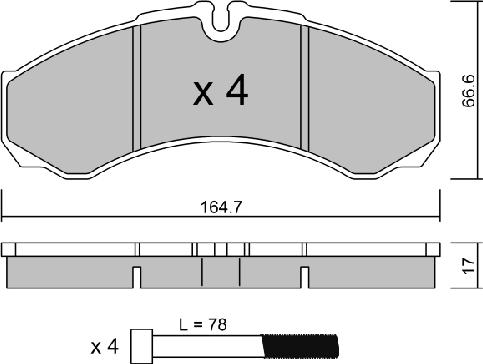 Aisin BPIV-1002 - Kit pastiglie freno, Freno a disco autozon.pro