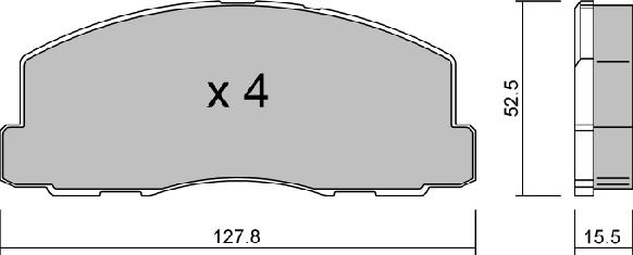 Aisin BPMI-1903 - Kit pastiglie freno, Freno a disco autozon.pro