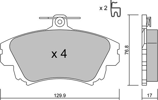 AISIN BPMI-1006 - Kit pastiglie freno, Freno a disco autozon.pro