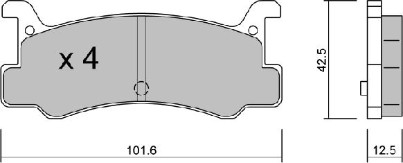 Aisin BPMZ-2002 - Kit pastiglie freno, Freno a disco autozon.pro