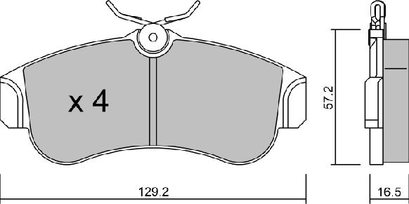 Aisin BPNI-1901 - Kit pastiglie freno, Freno a disco autozon.pro