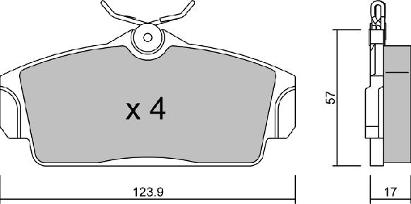 Aisin BPNI-1913 - Kit pastiglie freno, Freno a disco autozon.pro