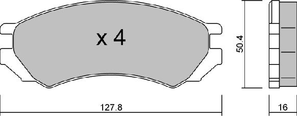 Aisin BPNI-1010 - Kit pastiglie freno, Freno a disco autozon.pro