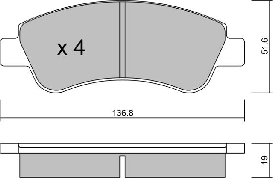 AISIN BPPE-1005 - Kit pastiglie freno, Freno a disco autozon.pro