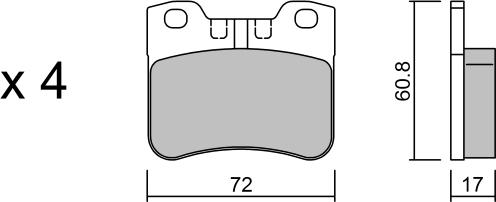 Aisin BPPE-1016 - Kit pastiglie freno, Freno a disco autozon.pro