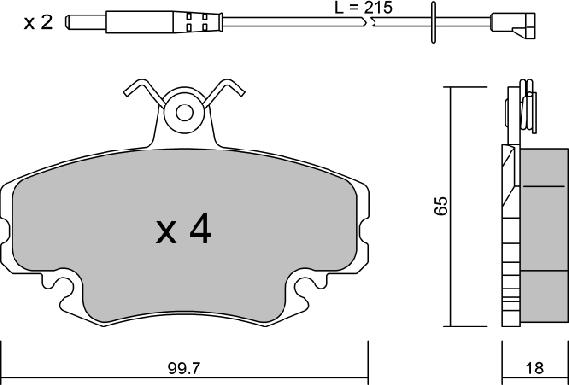 Aisin BPRE-1004 - Kit pastiglie freno, Freno a disco autozon.pro