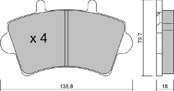 Aisin BPRE-1005 - Kit pastiglie freno, Freno a disco autozon.pro