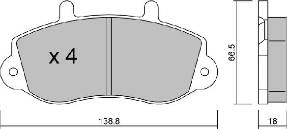 Aisin BPRE-1020 - Kit pastiglie freno, Freno a disco autozon.pro