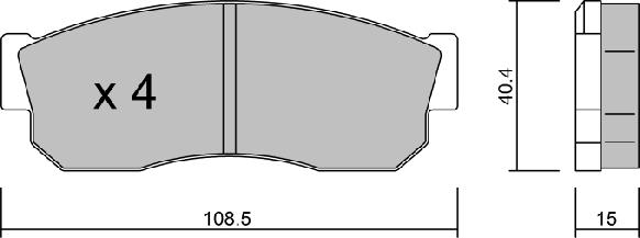 Aisin BPSB-1901 - Kit pastiglie freno, Freno a disco autozon.pro