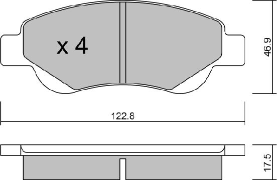 AISIN BPTO-1008 - Kit pastiglie freno, Freno a disco autozon.pro