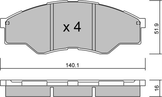 FTE 9001294 - Kit pastiglie freno, Freno a disco autozon.pro