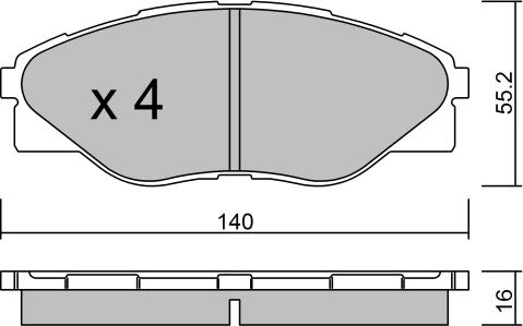 Valeo 606429 - Kit pastiglie freno, Freno a disco autozon.pro