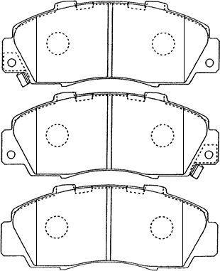 Aisin C1N018 - Kit pastiglie freno, Freno a disco autozon.pro