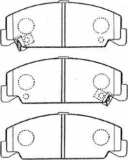 Aisin C1N036 - Kit pastiglie freno, Freno a disco autozon.pro