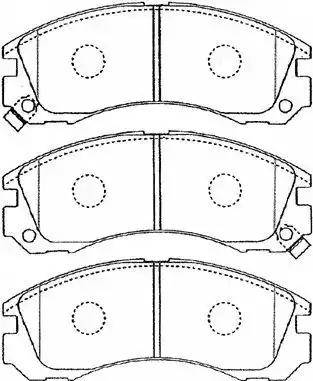 Aisin D1N034 - Kit pastiglie freno, Freno a disco autozon.pro