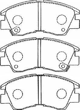 Aisin D1N033 - Kit pastiglie freno, Freno a disco autozon.pro