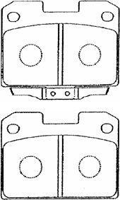 Aisin D2N012 - Kit pastiglie freno, Freno a disco autozon.pro