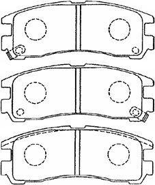 Aisin D2N032 - Kit pastiglie freno, Freno a disco autozon.pro