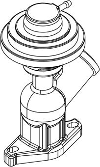 Aisin EGRAZ-7019 - Valvola ricircolo gas scarico-EGR autozon.pro