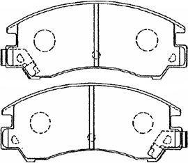 Aisin F1N008 - Kit pastiglie freno, Freno a disco autozon.pro