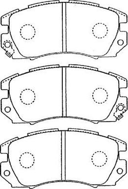 Aisin F1N011 - Kit pastiglie freno, Freno a disco autozon.pro