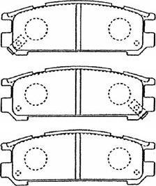 Aisin F2N012 - Kit pastiglie freno, Freno a disco autozon.pro