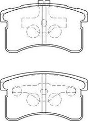 Aisin G1N019 - Kit pastiglie freno, Freno a disco autozon.pro