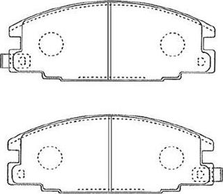 Aisin J1N010 - Kit pastiglie freno, Freno a disco autozon.pro