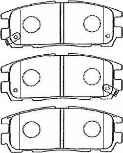 Aisin J2N009 - Kit pastiglie freno, Freno a disco autozon.pro