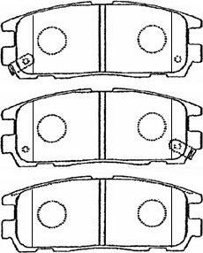 Aisin J2N016 - Kit pastiglie freno, Freno a disco autozon.pro