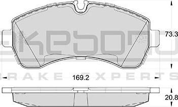 Akebono AN-4493K - Kit pastiglie freno, Freno a disco autozon.pro