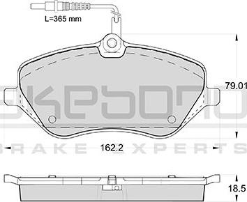 Akebono AN-4448WKE - Kit pastiglie freno, Freno a disco autozon.pro