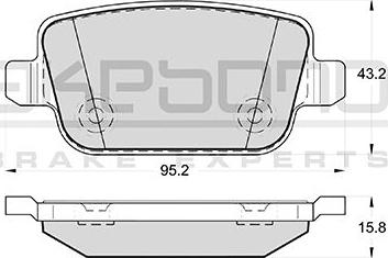 FORD MEMG9J2M008A2A - Kit pastiglie freno, Freno a disco autozon.pro