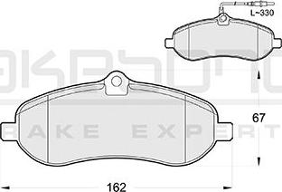 Akebono AN-4452WKE - Kit pastiglie freno, Freno a disco autozon.pro