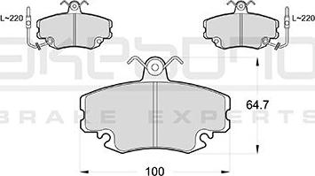 Akebono AN-4408WKE - Kit pastiglie freno, Freno a disco autozon.pro