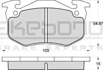 Akebono AN-4403WK - Kit pastiglie freno, Freno a disco autozon.pro